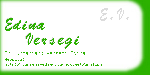 edina versegi business card